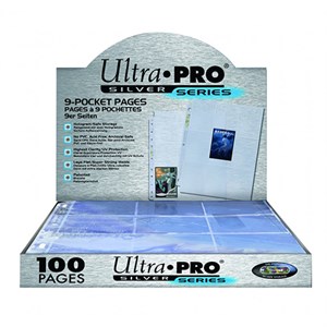 POKEMON -  9-Pocket Pages Silver Blue - 10 ark